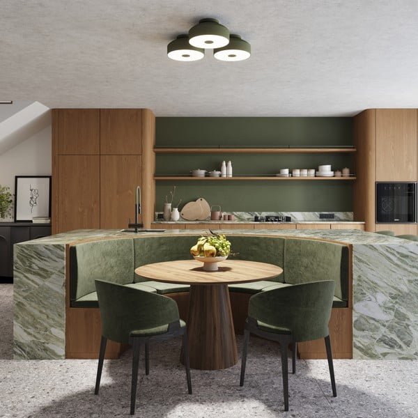 Zielona lampa sufitowa Blacko – Sollux-image-2