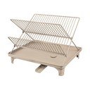 Beżowy ociekacz dwupiętowy 42x29 cm Dry-It – Mette Ditmer Denmark