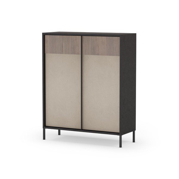 Antracytowo-jasnobrązowa szafka 106x130 cm Amalia – Marckeric-image-1