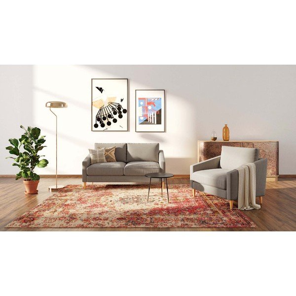 Beżowa aksamitna sofa 170 cm Karoto – Ame Yens-image-3