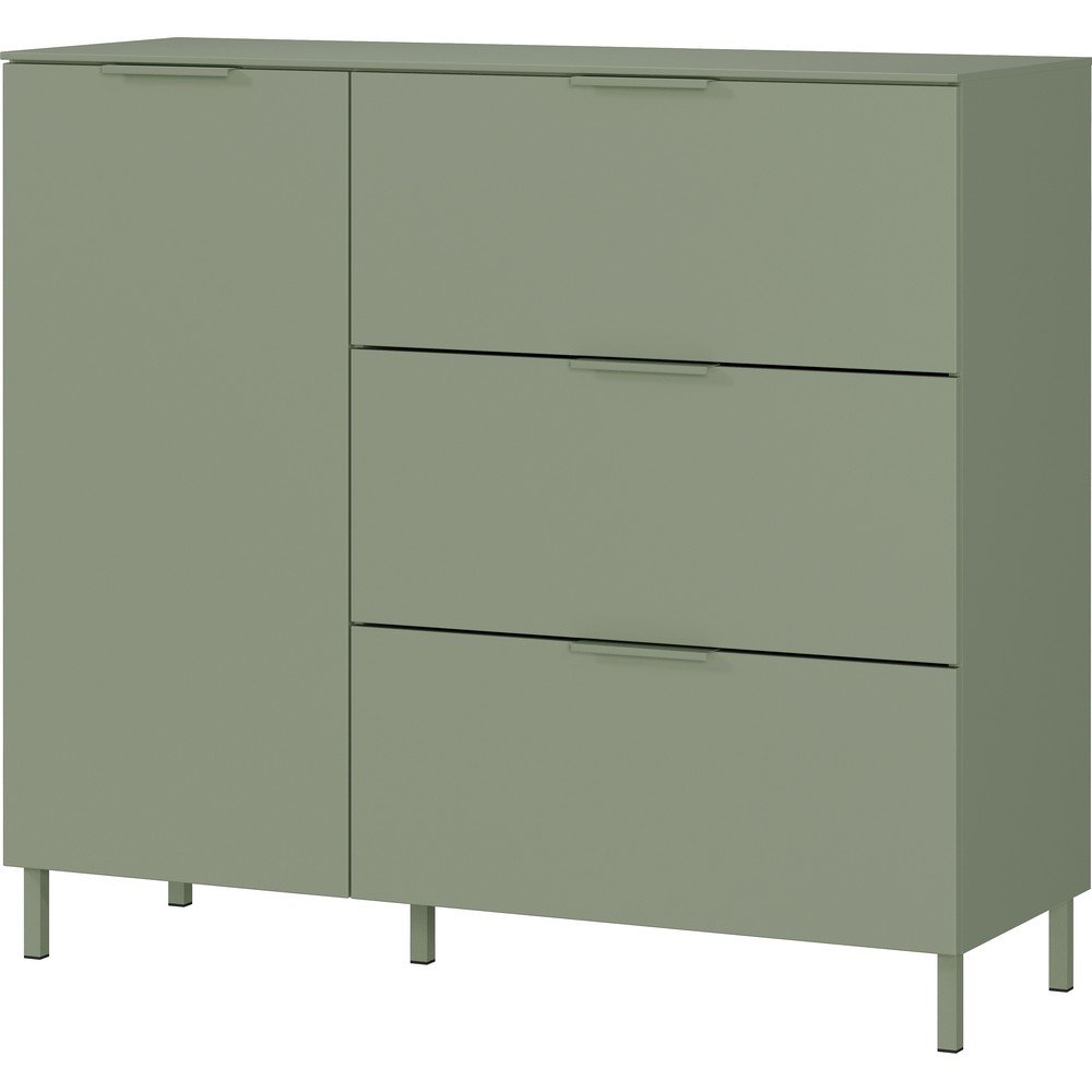Zielona szafka z matowym wykończeniem 109x98x40 cm Savoca – Germania