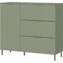 Zielona szafka z matowym wykończeniem 109x98x40 cm Savoca – Germania