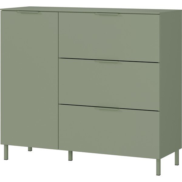 Zielona szafka z matowym wykończeniem 109x98x40 cm Savoca – Germania