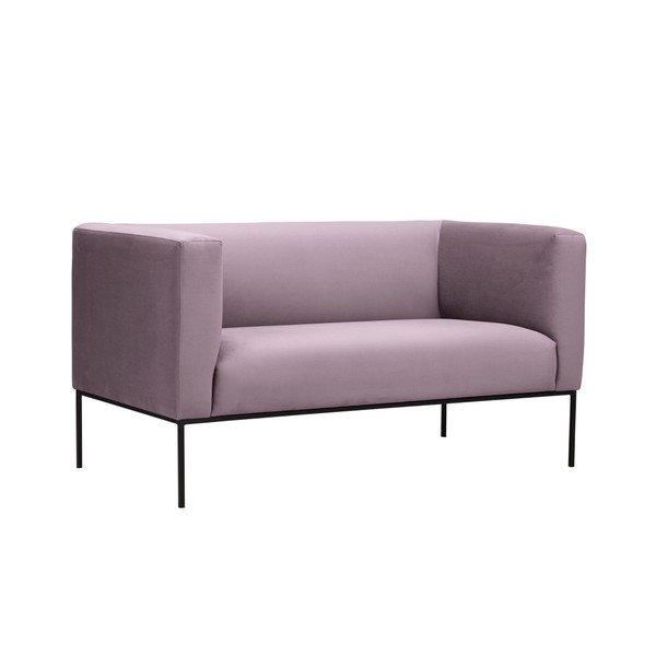 Jasnoróżowa aksamitna 2-osobowa sofa Windsor & Co Sofas Neptune-image-2
