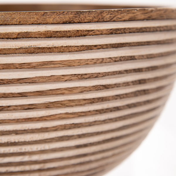 Drewniana misa w naturalnym kolorze ø 24 cm Mango – Orion-image-1