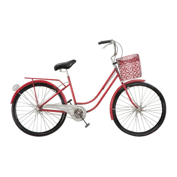 Dekoracja ścienna w kształcie roweru Mauro Ferretti Girly, 96x60 cm