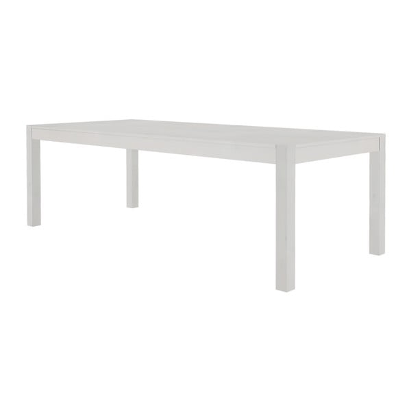 Biały stół do jadalni z litego drewna sosnowego Støraa Monique, 75x240 cm