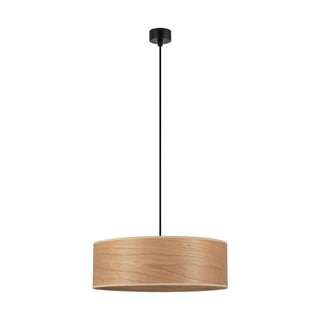 Lampa wisząca z kloszem z forniru wiśniowego Sotto Luce TSURI XL, ø 45 cm