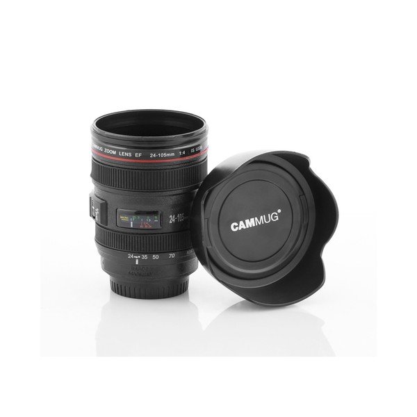 Czarny wielofunkcyjny kubek InnovaGoods Lens, 400 ml-image-2