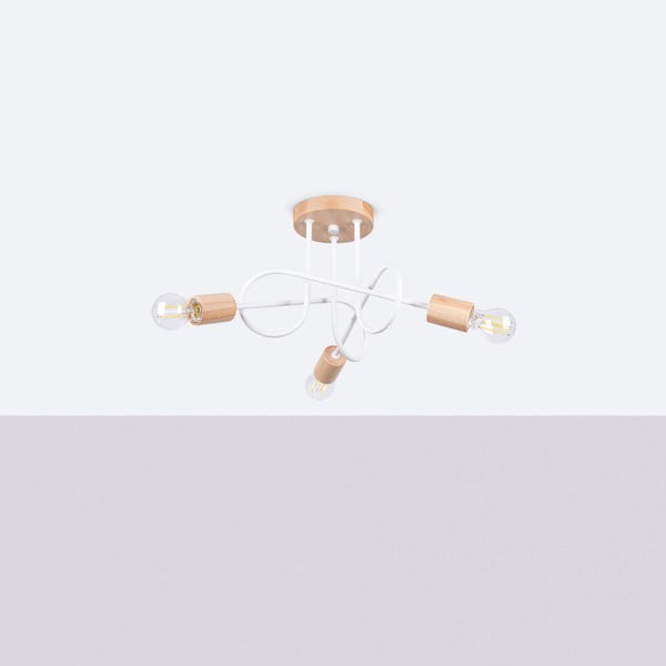 Lampa sufitowa w naturalnym kolorze 14x56 cm Tumber – Sollux-image-3