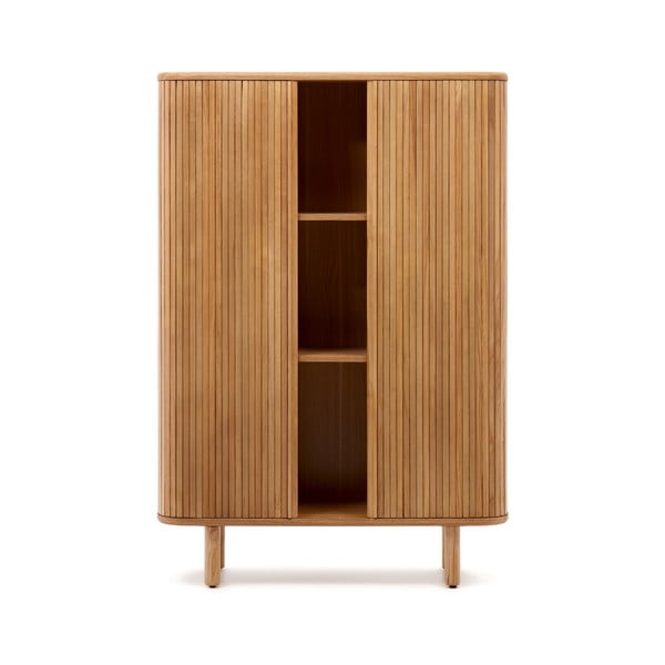 Szafka w dekorze jesionu z drzwiami przesuwnymi w naturalnym kolorze 110x160x40 cm Mailen – Kave Home