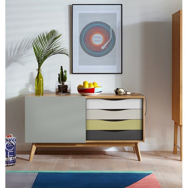 Szara komoda Woodman Avon-image-1