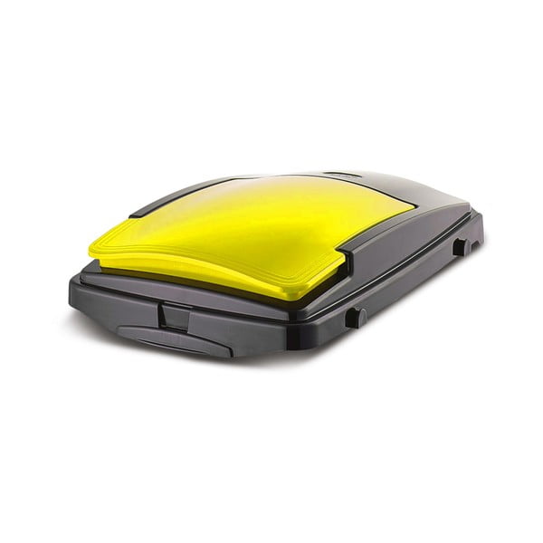 Żółta plastikowa pokrywa do kosza na śmieci do segregacji odpadów – Addis