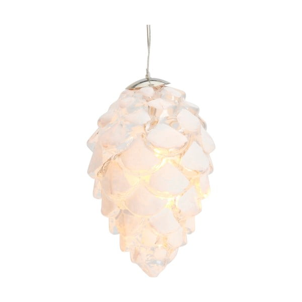 Biała wisząca świąteczna dekoracja świetlna ø 5 cm Celina – Sirius