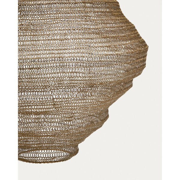 Lampa wisząca w kolorze złota z metalowym kloszem ø 48,5 cm Sarraco – Kave Home-image-2