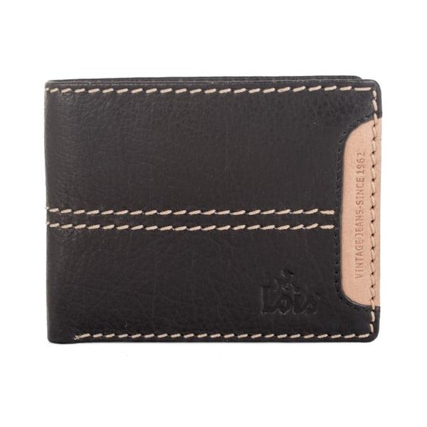 Skórzany portfel męski LOIS no. 508, czarny