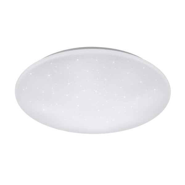 Biała okrągła lampa sufitowa LED Trio Kato, średnica 60 cm