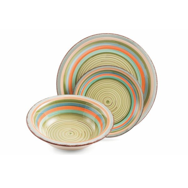 Zestaw kolorowych naczyń 18-częściowy z kamionki Villa d'Este Mykonos Sombrerors-image-4