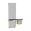 Biały zestaw do przedpokoju w dekorze dębu One More Look – UMAGE