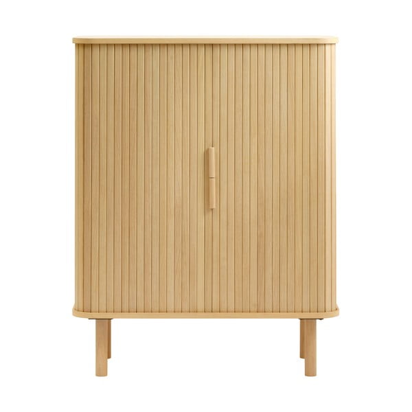 Szafka w dekorze dębu z drzwiami przesuwnymi 113x90 cm Cavo – Unique Furniture