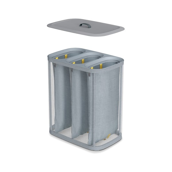 Szary tekstylny kosz na pranie 90 l Tota Trio – Joseph Joseph-image-4