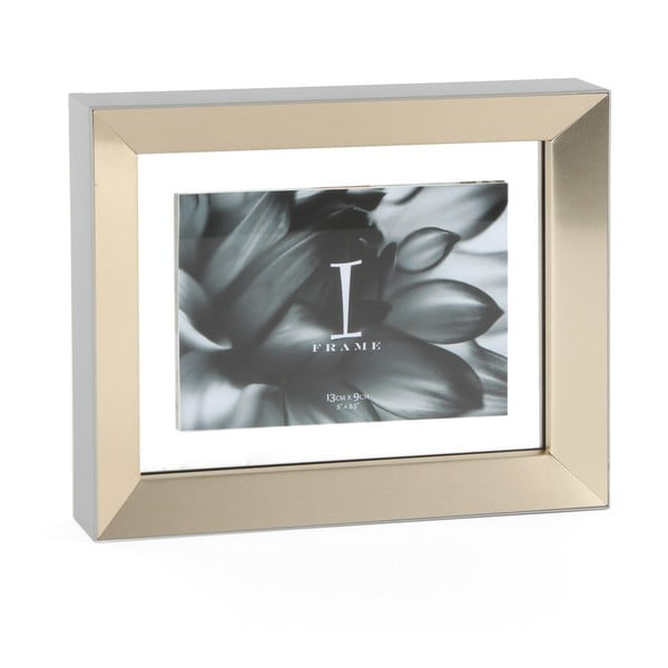 Szaro-złota ramka na zdjęcia Juliana Impressions Aluminium, 19,5x16 cm