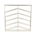 Wiszący metalowy regał na wino w kolorze złota liczba butelek 10 67x66x7,5 cm Cuadro – PT LIVING