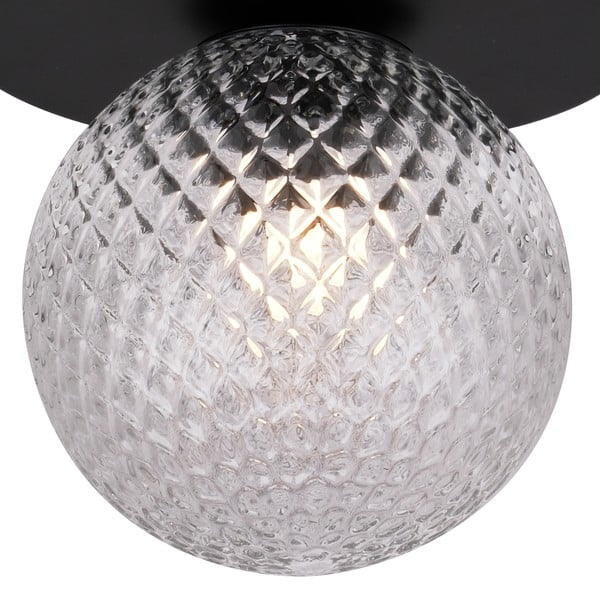 Czarna lampa sufitowa SULION Musa, ø 14 cm-image-2