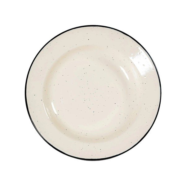 Beżowy emaliowany talerz deserowy ø 20 cm Doris – Sagaform