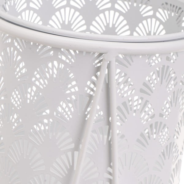 Metalowe kwietniki 2 szt. ø 22 cm (wysokość 40 cm) – Casa Selección-image-1