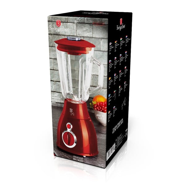Czerwony blender kielichowy Burgundy Metallic Line – BerlingerHaus-image-4