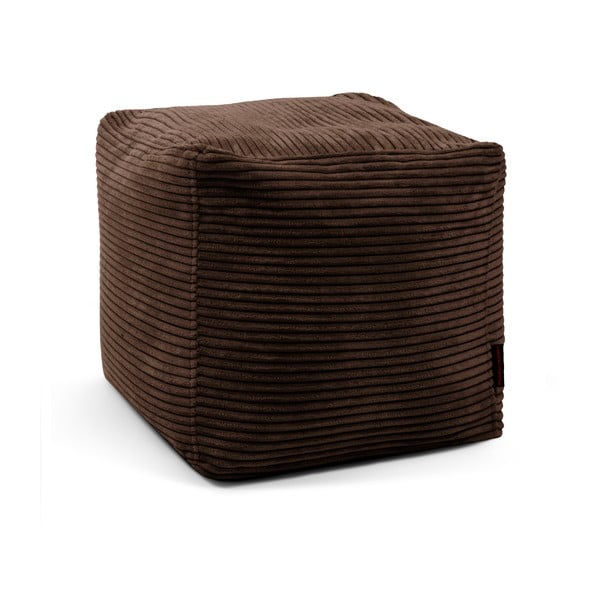 Ciemnobrązowy sztruksowy worek do siedzenia Up! MooG – SLOWDOWN