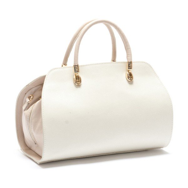 Skórzana torebka Mangotti 415 Beige-image-3