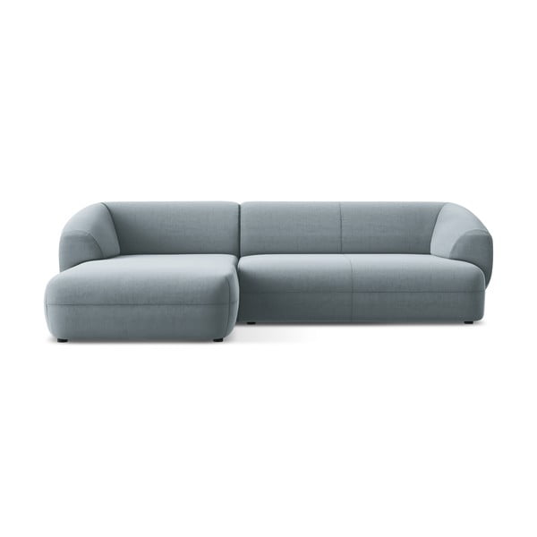 Jasnoniebieski aksamitny narożnik (lewostronny) Moana – Makamii