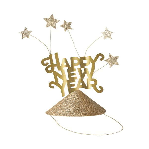Czapeczki imprezowe zestaw 6 szt. Happy New Year – Meri Meri
