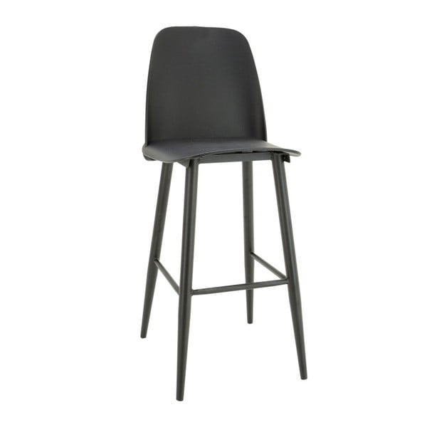 Czarne barowe krzesło Krzesło InArt Minimal