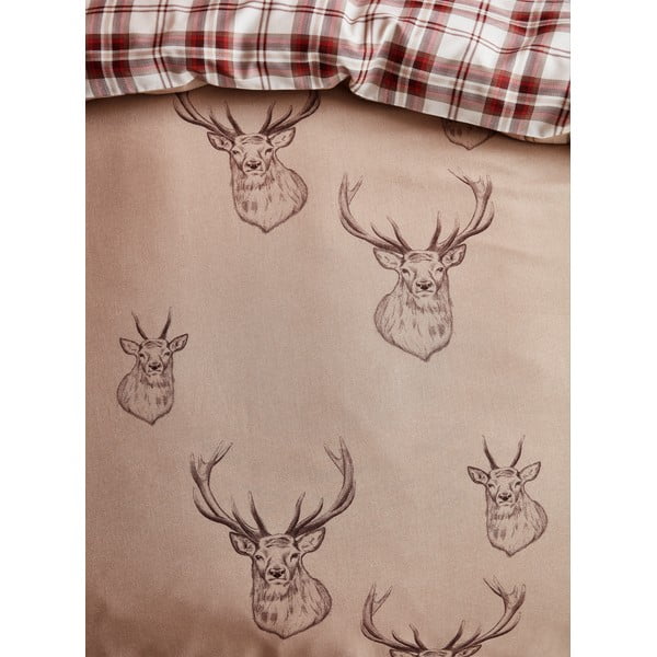 Beżowa pościel Catherine Lansfield Stag, 200x200 cm-image-4