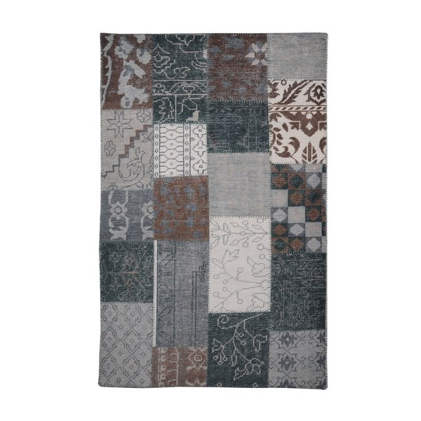 Wełniany dywan Amalfi Grey/Brown, 160x230 cm