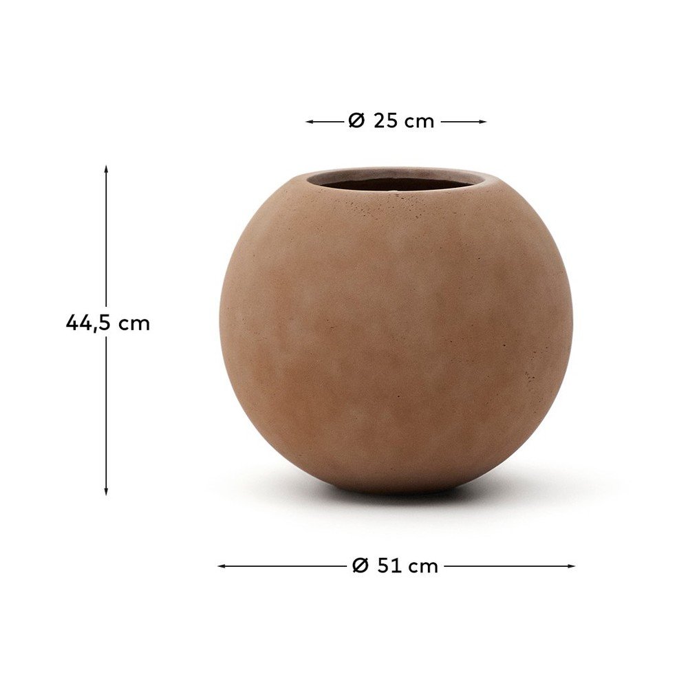 Betonowa osłonka na doniczkę ø 51 cm Solna – Kave Home (zdjęcie 4)