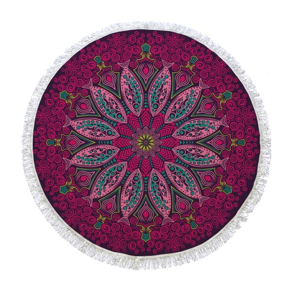 Okrągły ręcznik Passionflower, ⌀ 105 cm