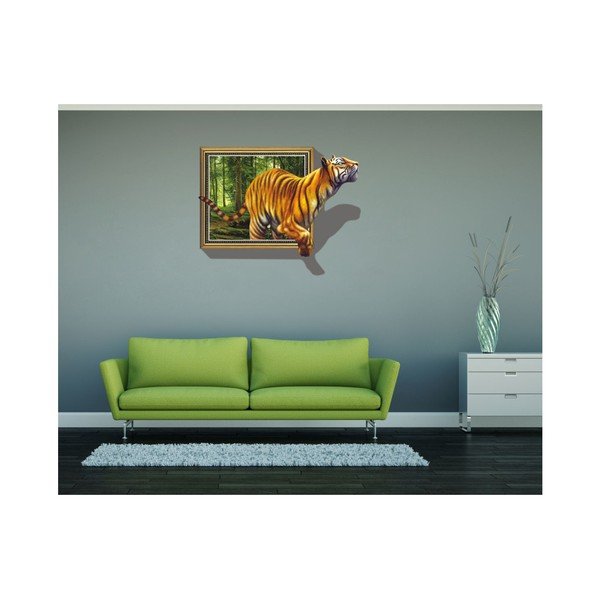Naklejka 3D Ambiance Tiger-image-1