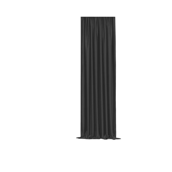 Czarna zasłona półzaciemniająca 250x100 cm – Mila Home