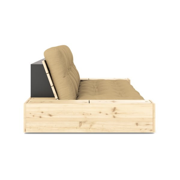 Musztardowa rozkładana sofa 244 cm Base – Karup Design-image-3