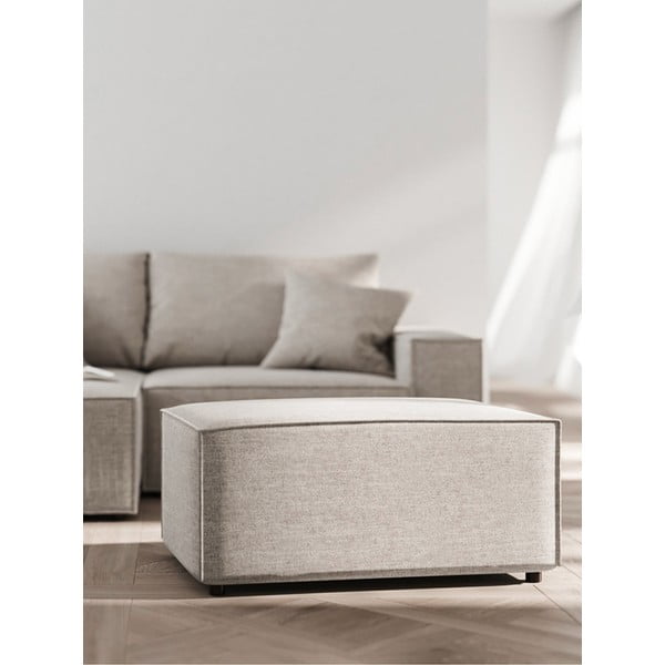 Szarobeżowy podnóżek Melow – Ghado-image-1