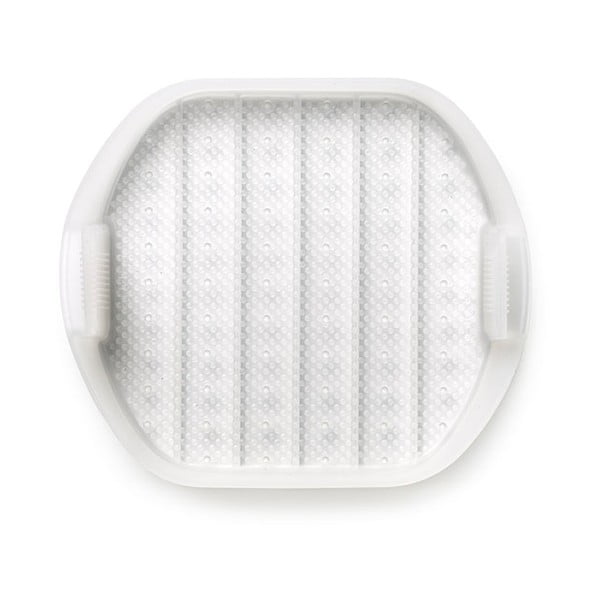 Biała silikonowa wielofunkcyjna tacka do pieczenia na 1 - 2 porcje Lékué