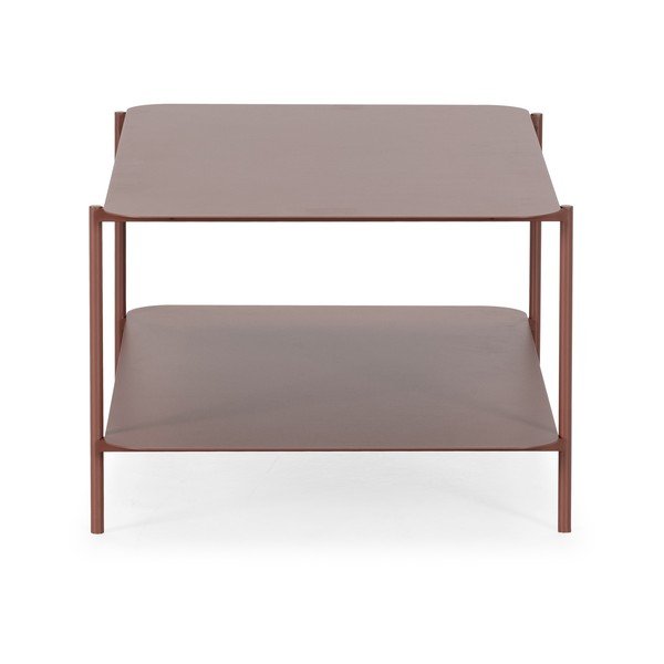 Metalowy stolik w kolorze terakoty 58x90 cm Beatrix – MOME-image-4