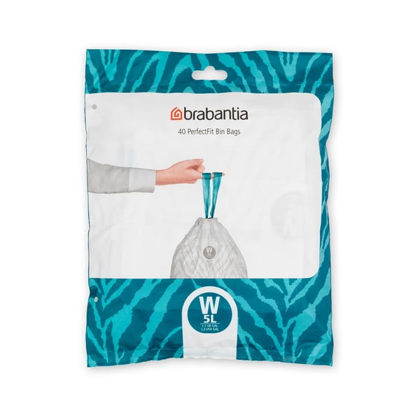 Worki na śmieci zestaw 40 szt. 5 l PerfectFit W – Brabantia