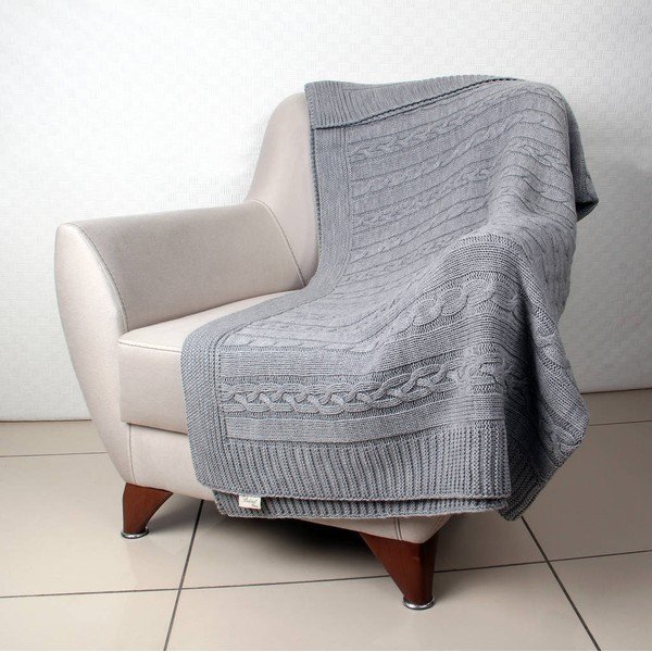 Szara narzuta Homemania Decor Marina, 130x170 cm