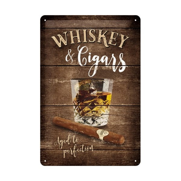 Tabliczka blaszana Whiskey, 20x30 cm