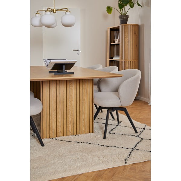 Stół z blatem w dekorze dębu 100x210 cm Colima – Actona-image-3